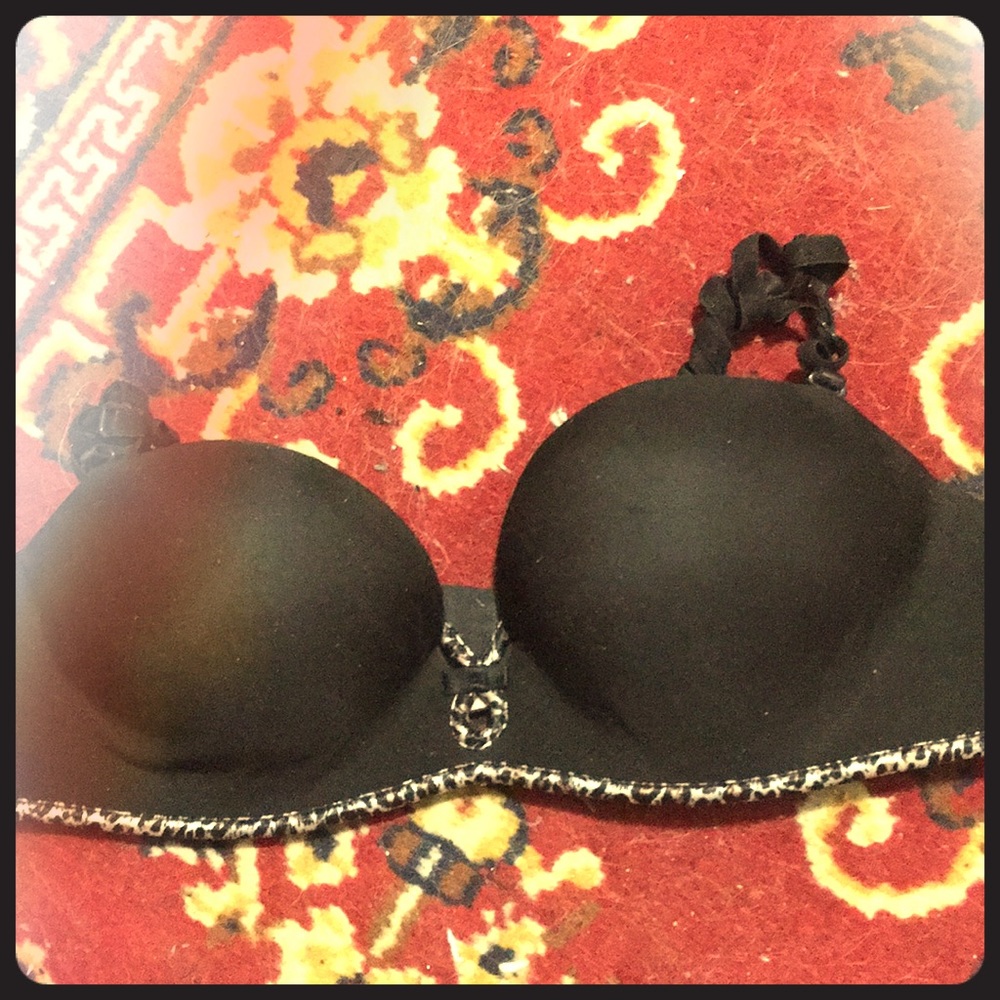 VS Bombshell push-up bra 32aa black leopard multi